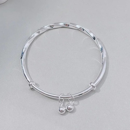 Brazalete brazalete borla atrapasueños de plata esterlina 925 maciza joyería para mujer - Imagen 7 de 29