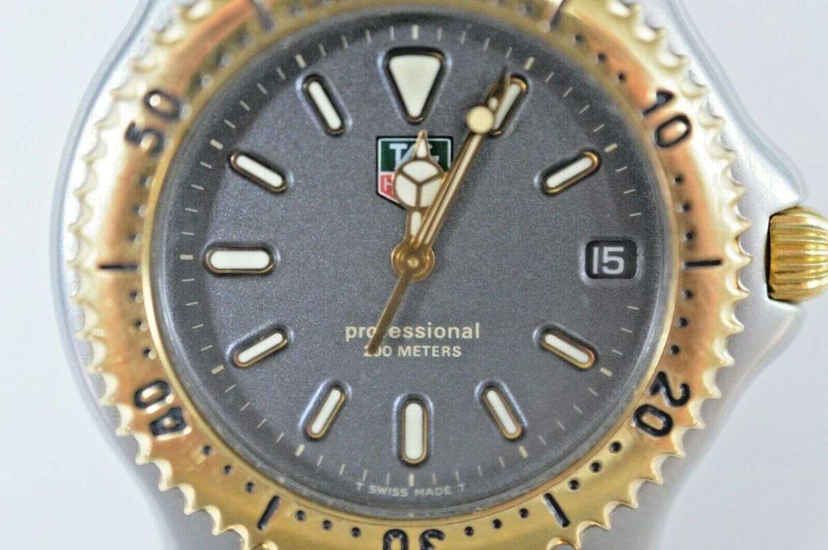 18K GOLD TAG HEUER PROFESSIONAL 200M QUARTZ WRISTWATCH S95 18K GOLD TAG HEUER PROFESSIONAL 200M QUARTZ WRISTWATCH S95
