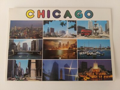 CHICAGO IL Multiple Cityscape Scenes 60's/70's - VINTAGE POSTCARD NEW -ML00