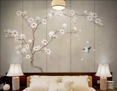 3D Branch Bird ZHUA9529 Wallpaper Wall Murals Removable Self-adhesive Amy