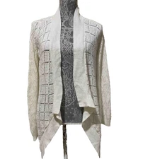 VTG Womens Cardigan Knit Sweater Sz S Cottagecore Granny Crochet Vintage Kirra