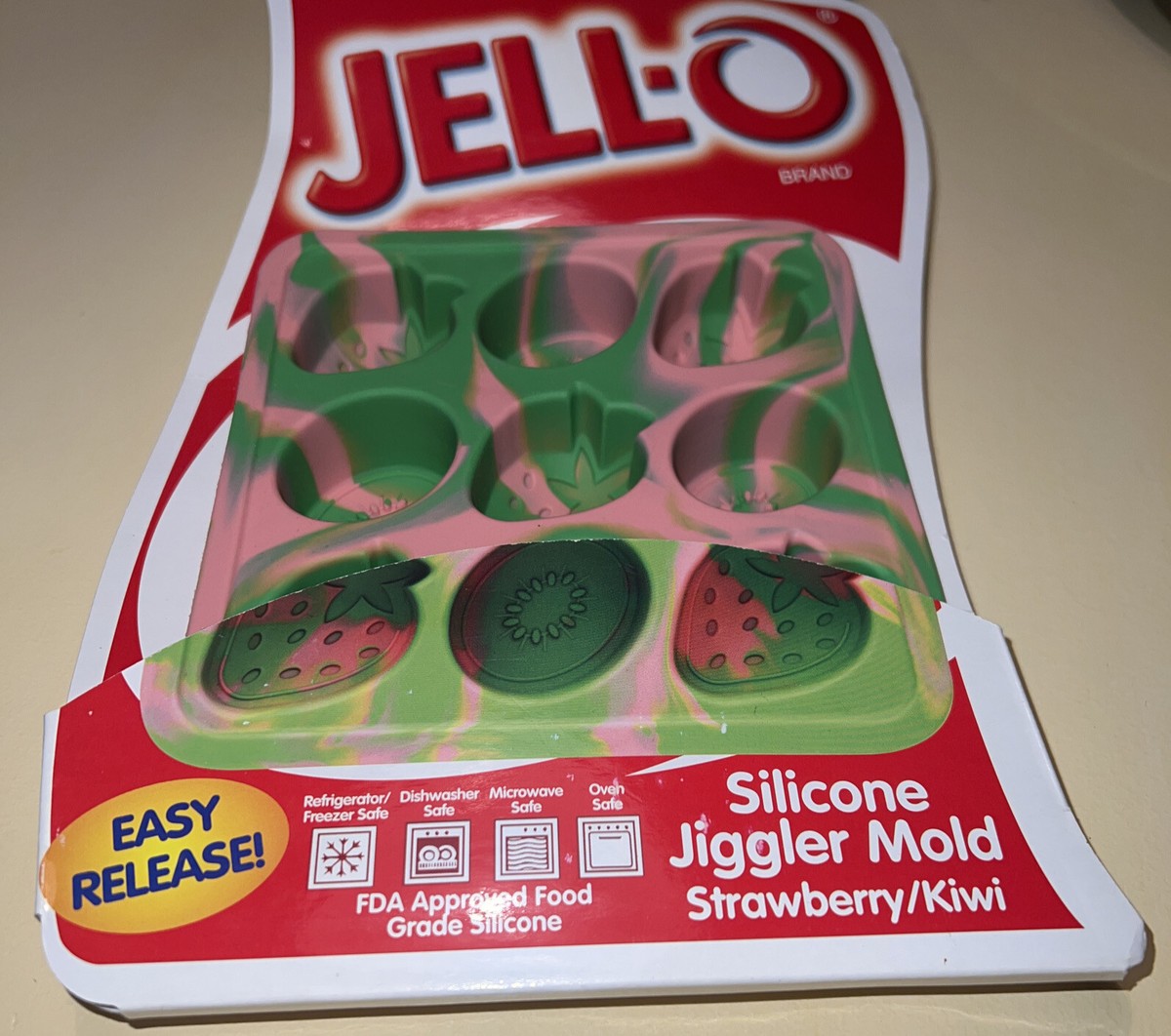Jell-o Brand Silicone Jiggler Mold Strawberry/Kiwi 2007 NEW | eBay