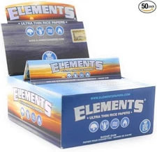 😎 ELEMENT ULTRA THIN RICE PAPER 💥KING SIZE SLIM 🔥 50 PACKS/ 32 LEAVES EACH