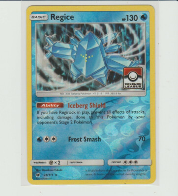 pokemon regice card Regice - 28/111 - Crimson Invasion