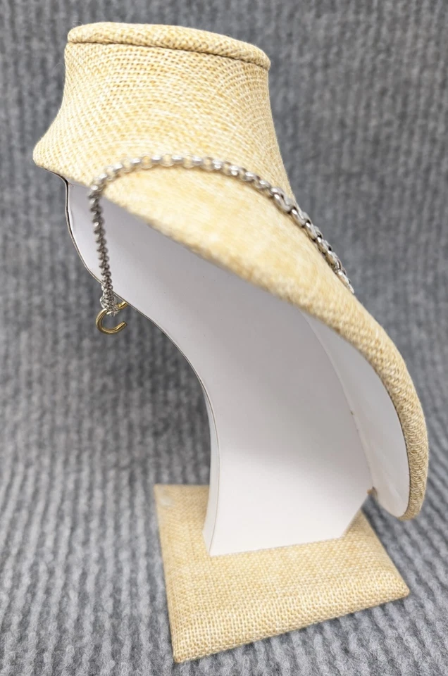 Collana in argento 925 Chainmail vintage collier chain mail silver woman - Immagine 4 di 4