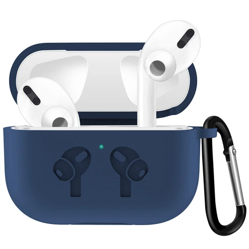 Cubierta de revestimiento de silicona TPU a prueba de golpes con llavero/con correa para Apple Air Pod 1/2/3/4 - Imagen 17 de 19