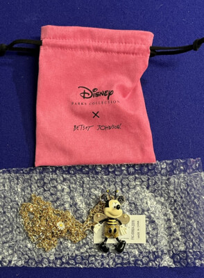 2022 Disney Parks Betsey Johnson Bee Mickey Mouse Necklace Jewelry