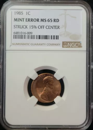 1985  1C NGC MS65RD 15% OC  6481016-009