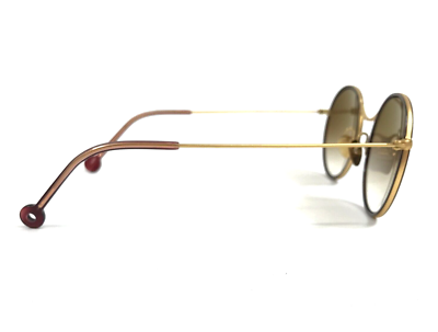 Nathalie Blanc Sunglasses FANNY 268 Brown Gold Frames with Brown Gradient Lenses Nathalie Blanc Sunglasses FANNY 268 Brown Gold Frames with  main image 2