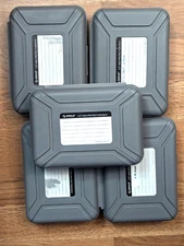 6x Orico 3.5” HDD Hard Drive Grey Rugged Anti-Static / Shock Protection Box Case