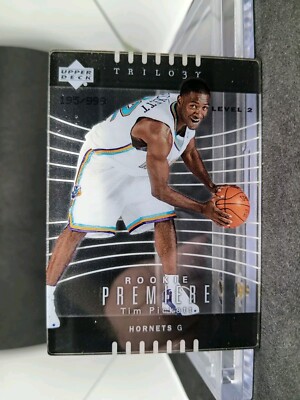 2004-05 UD Trilogy Rookie Premiere Plexiglass /999 Tim Pickett NBA Hornets 