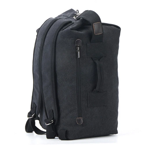 Mochila de lona para hombres Bolso de hombro Deportes Viaje Lona Militar Bolso de mano Equipaje - Imagen 12 de 42