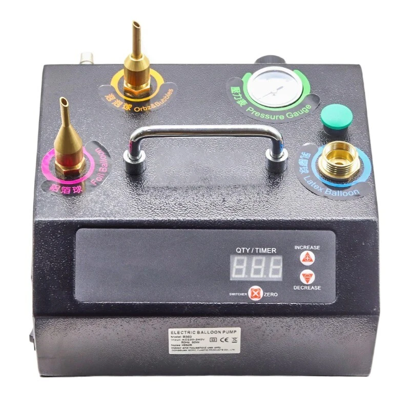 Balão de hélio inflador festa de aniversário casamento ferramenta aérea bomba de ar B363 - Imagem 4 de 4