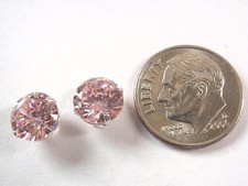 Light-Pink CZ 925 Sterling Silver Stud Earrings