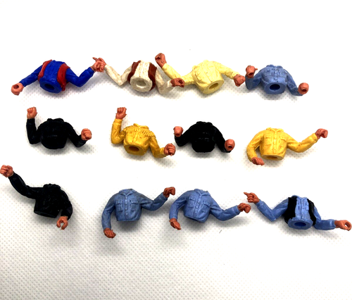 Timpo - Wild West Cowboys Torsos x 12 - Picture 2 of 2