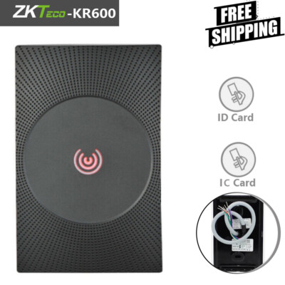 ZKTeco KR600E/KR600M ID/IC Door Access Control RFID Card Reader IP65 Waterproof