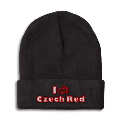 Beanies for Men I Rabbit Czech Red Winter Hats for Women Acrylic Skull Cap