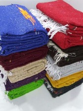Mexican Blanket Golondrina thunderbird finely knit artisan Handwoven Throw Rug