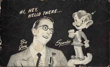 Vintage PC Big Jon and Sparkie ABC BROADCASTING RADIO SHOW Autograph