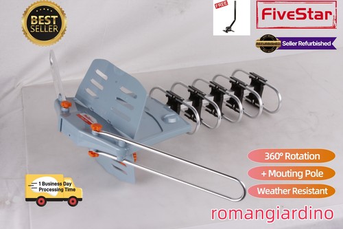 Clearance 200 Mile Outdoor TV Antenna Motorized Amplified 4K HDTV OTA