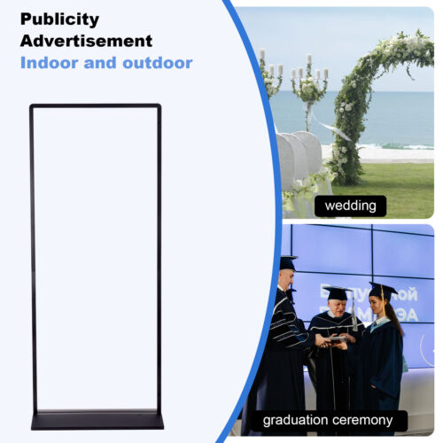 70in Duals Sided Poster Board Display Stand Floor Pedestal Frame Sign Frame NEW