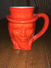 Vintage Frankoma Pottery Uncle Sam Toby Mug