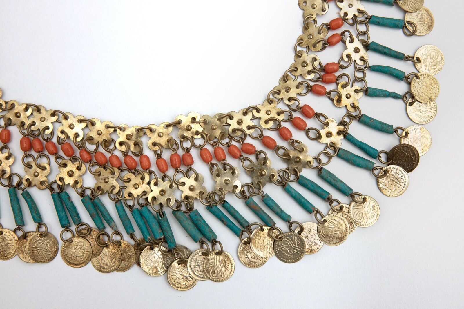 Vintage Egyptian Revival Necklace . Middle easter… - image 2