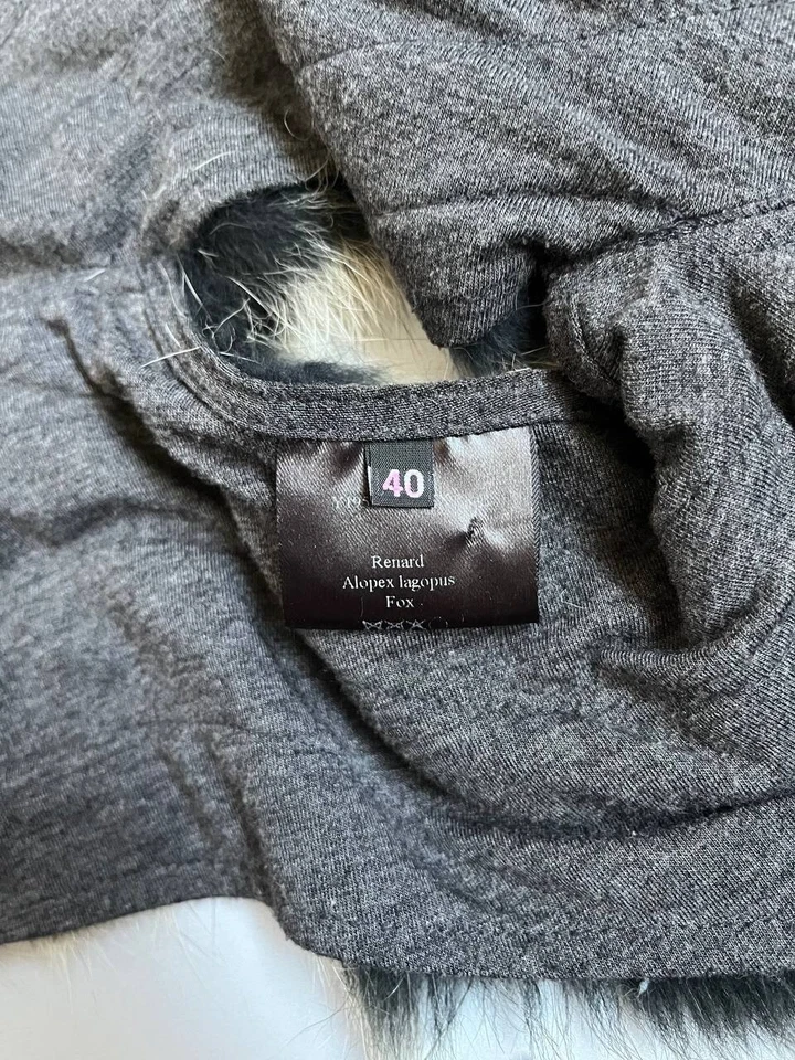 Chaleco Yves Salomon Accesorios Piel de Zorro Mujer Talla 40 Foto 4 de 4