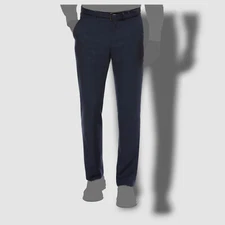 $85 Perry Ellis Portfolio Men's Blue Modern Fit Trousers Dress Pants 30W 30L