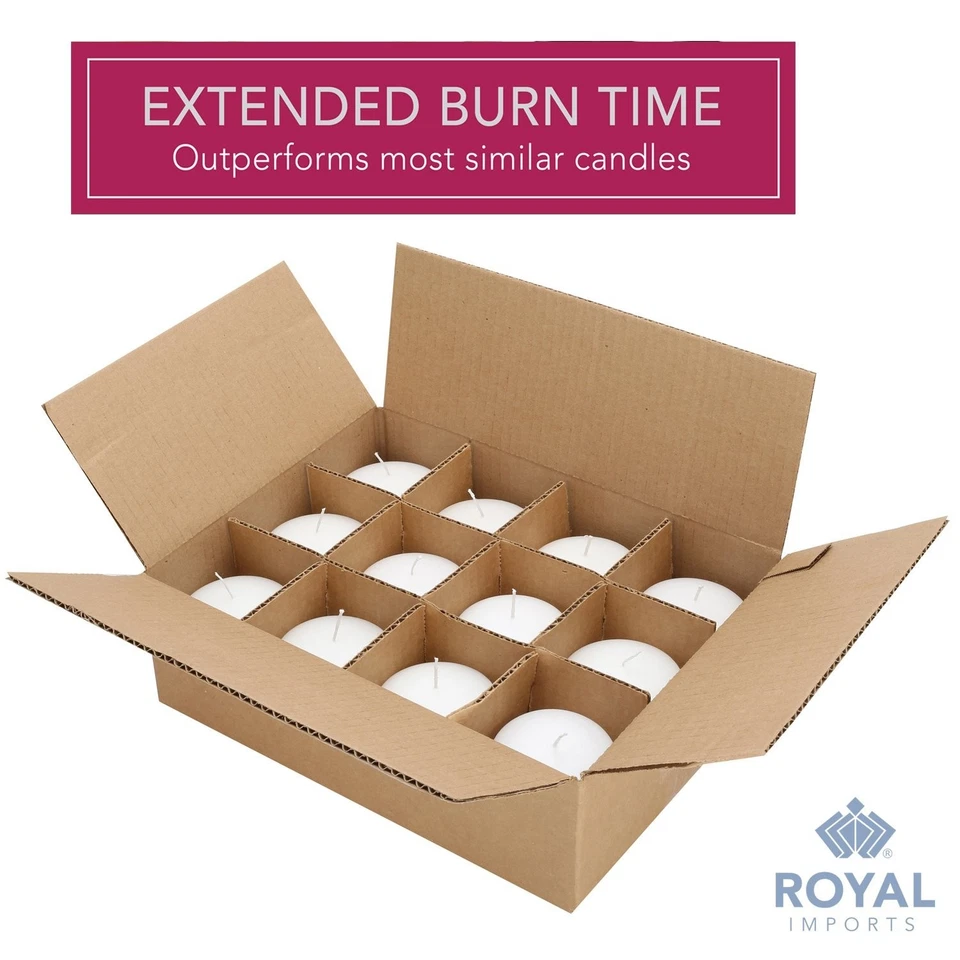 Royal Imports White Floating Candles 3" - Made in USA Pack of 36 Unscented Dr... — 第 4/4 张图片