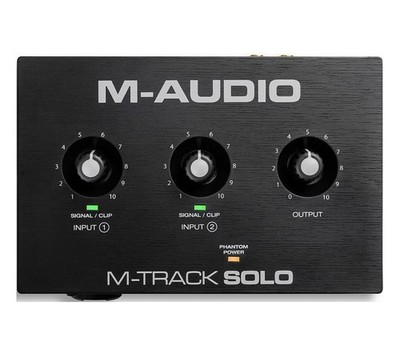 M-Audio M-Track Solo USB Audio Interface 2-Channel 48kHz Recording Podcast