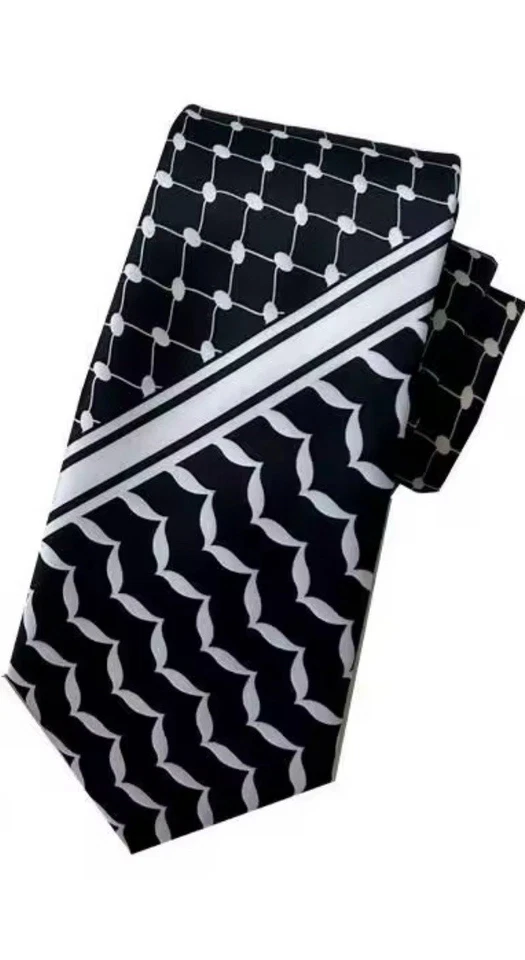 Keffiyeh Palestine Tie Hatta Kufiya Arab Necktie (4 Colors/Styles) - Image 4 of 4