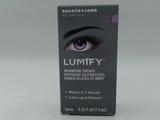 BAUSCH  LOMB LUMIFY REDNESS RELIEVER EYE DROPS WORKS 1 MIN 0.25 FL OZ