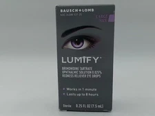 BAUSCH + LOMB LUMIFY REDNESS RELIEVER EYE DROPS WORKS 1 MIN 0.25 FL OZ