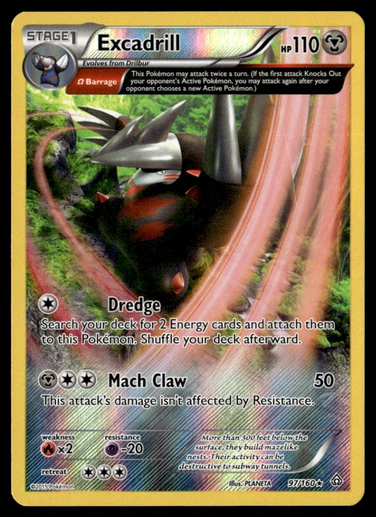 Excadrill (Omega) Holo Rare  XY - Primal Clash 97/160 NM Pokémon TCG