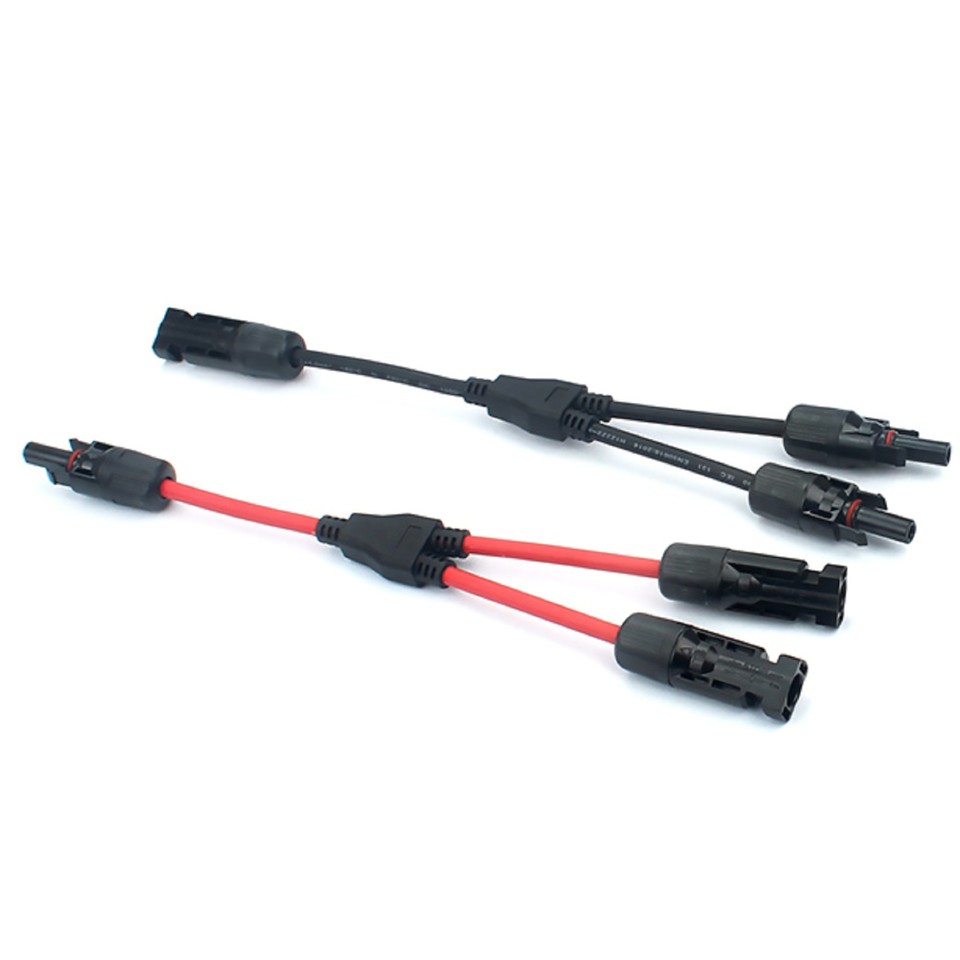 One Pv Module 20A 1000V Electrical Solar Connector Photovoltaic Solar Panel Cable ...