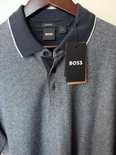 Hugo Boss BMB-013-Jersey Men's Polo Shirt Dark Blue Size: XL