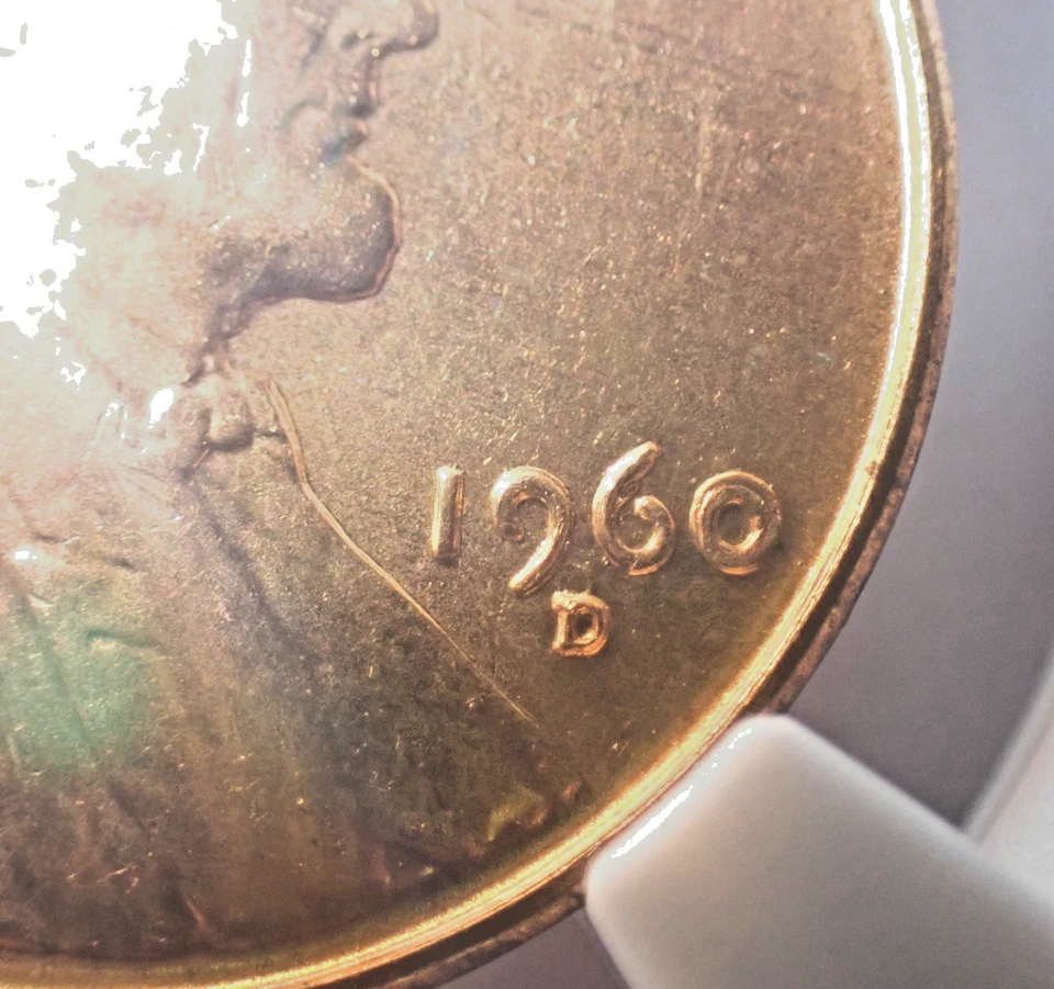 🔥 1960-D Lincoln Cent DDO ,MS 65 RD SM/LG Date FS 101/501 Great D/D - Image 2 of 4