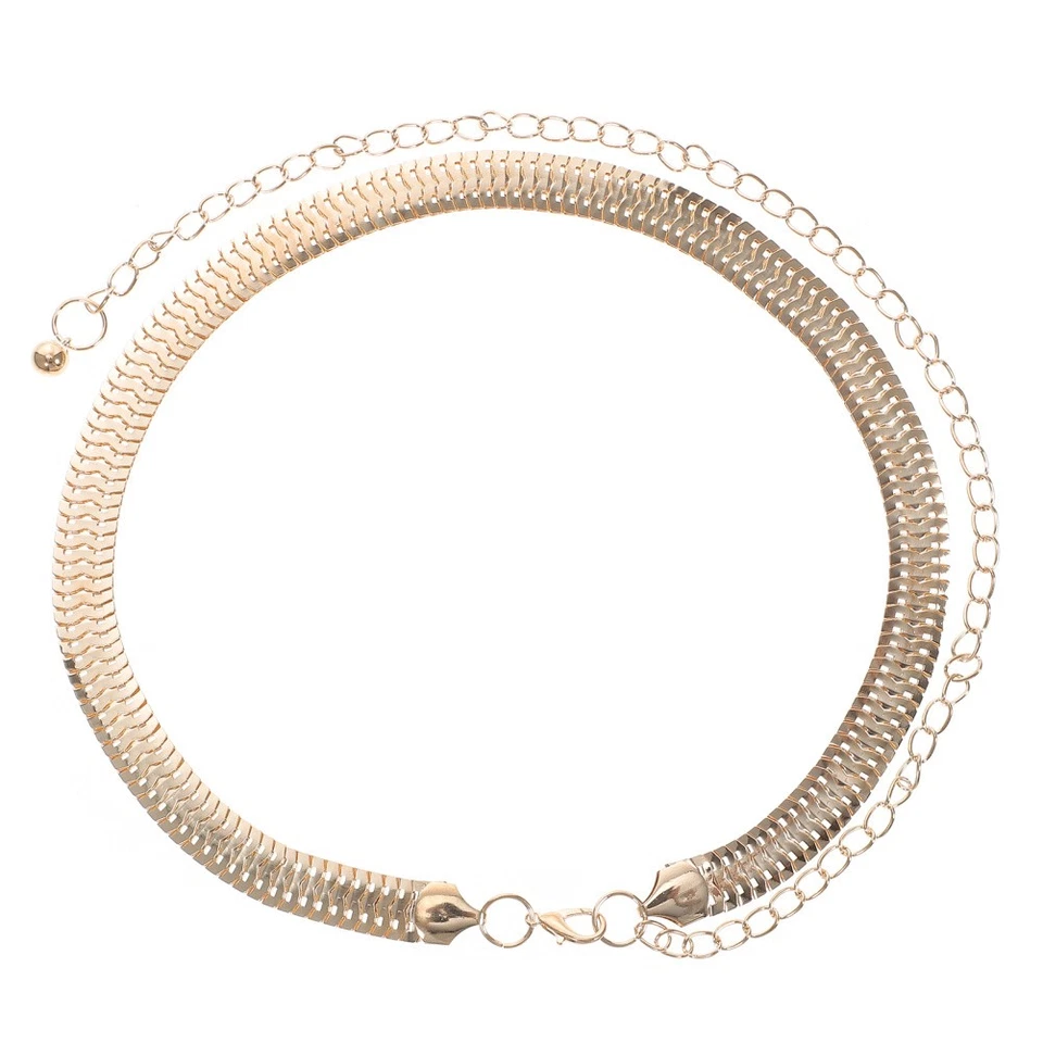 2 pz cinture in metallo alla moda DONNE DONNA A Vestiti eleganti Abito Dress - Immagine 3 di 4