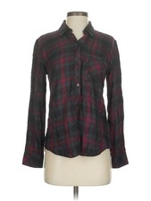 Rails Women Black Long Sleeve Button-Down Shirt XS