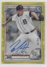 2020 Bowman Chrome Prospects Auto Yellow Refractor /75 Zack Hess #CPA-ZH Auto