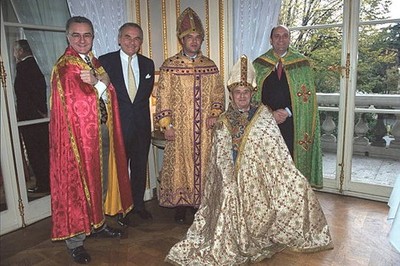 Alain Ducasse Bernard Magrez X Paul Bocuse And Bernard Loiseau 2000 Old Photo