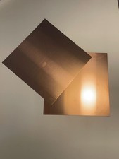 Pure Copper Sheet 2PCS 4x4 in 18 Gauge 1mm Plate Craft Jewelry DIY Metal New USA