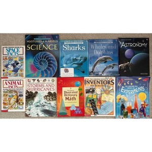 Lot 10 Usborne Homeschool SCIENCE BOOKS Internet Linked Space Animals Homeschool