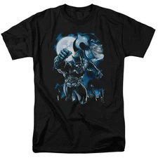 Batman Moonlight Bat Mens T Shirt Black Officially Licensed