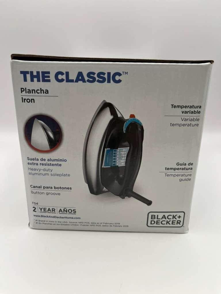 BLACK+DECKER Classic Steam Iron, F54 New, with the box slightly dented