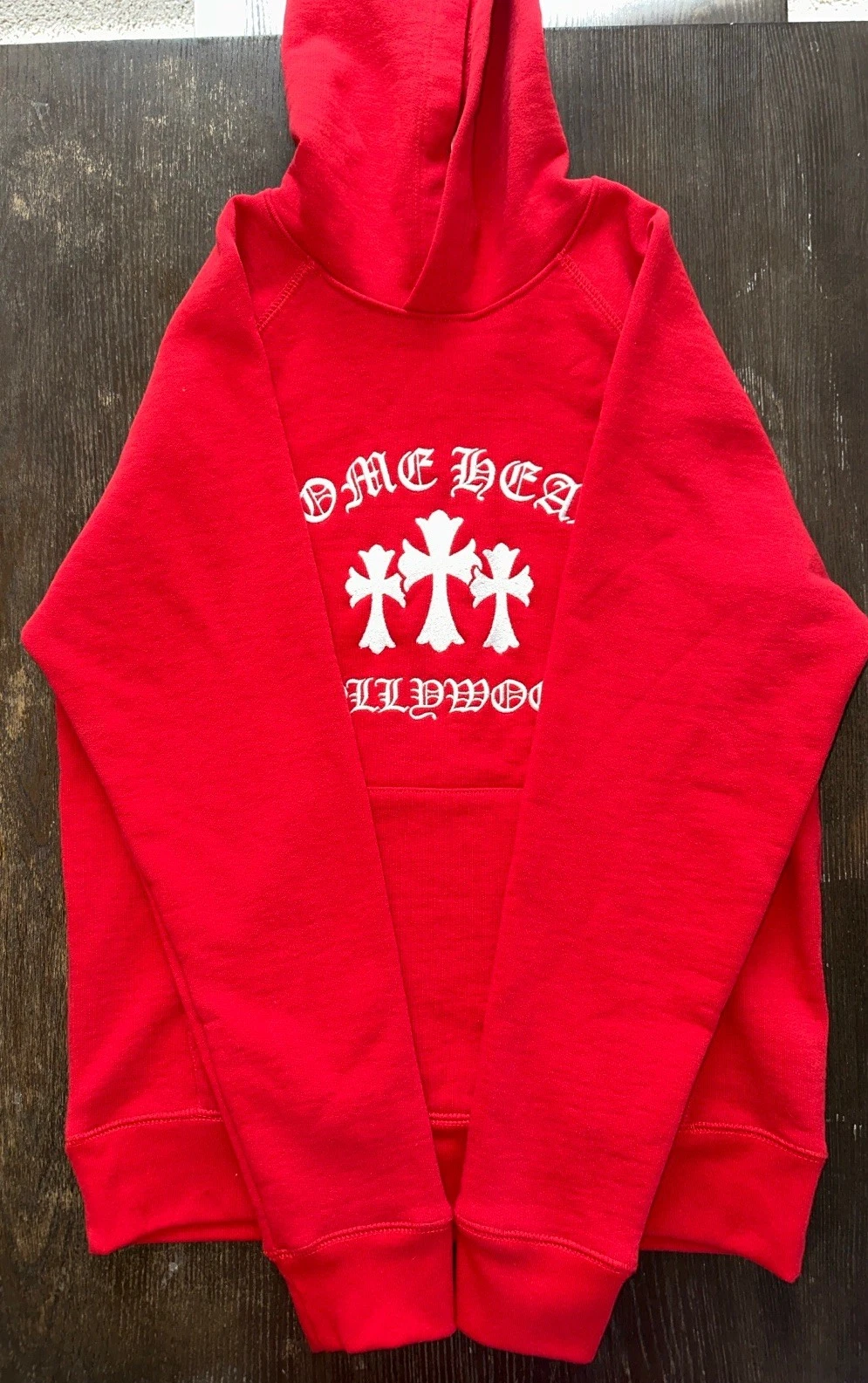 CHROME HEARTS Cuori Cromati SAILIN ON HDPLVR con Ricamo Sematario RARO