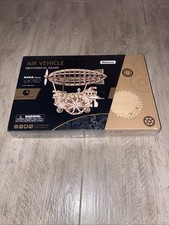 NEW Robotime ROKR 3D Puzzle Wooden Air Vehicle Mechanical Gears LK702 Steam Punk
