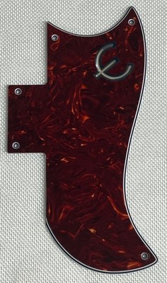 Red Tortoise 4-Ply For Fit Gibson SG 61 Reissue E Logo Style Guitar Pickguard