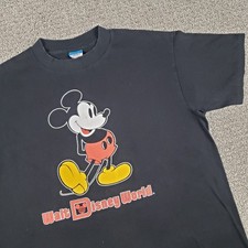 Disney Character Fashions Shirt Mens L/XL Vtg 80s Mickey Mouse USA Single Stitch
